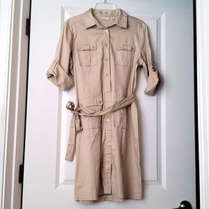 Cargo Button Up Dress